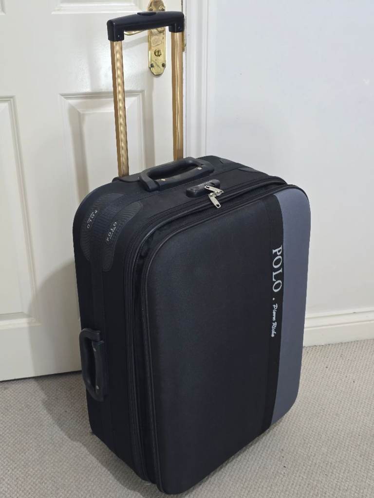 PIERRE RICHE POLO Rolling Medium Soft-Side Trolley Suitcase, 69x45x28 cm