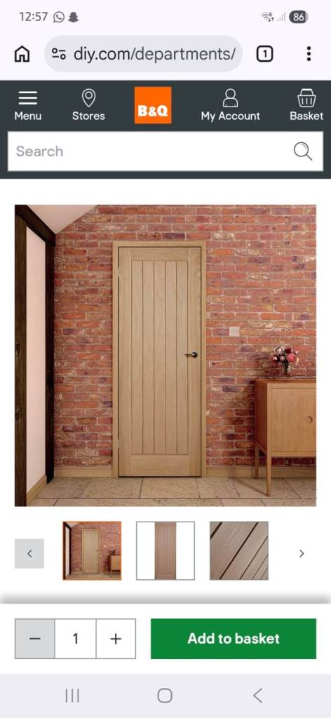 Brand new oak cottage style doors