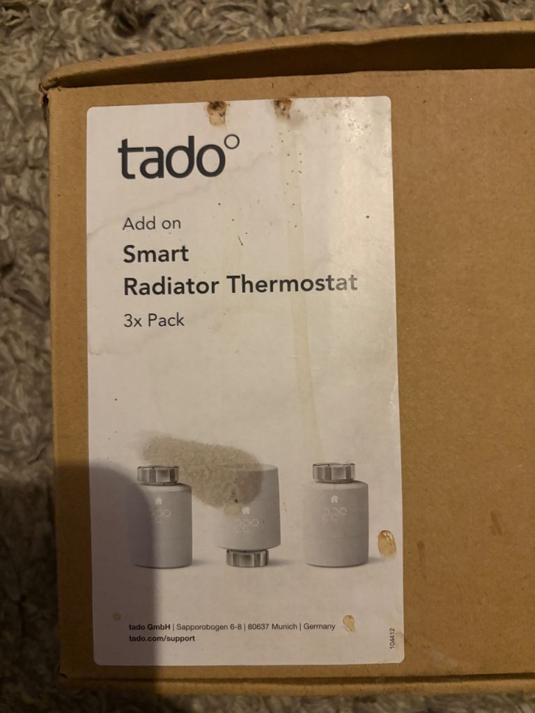 Tado Smart Radiator Thermostat 3x Pack - New in Box