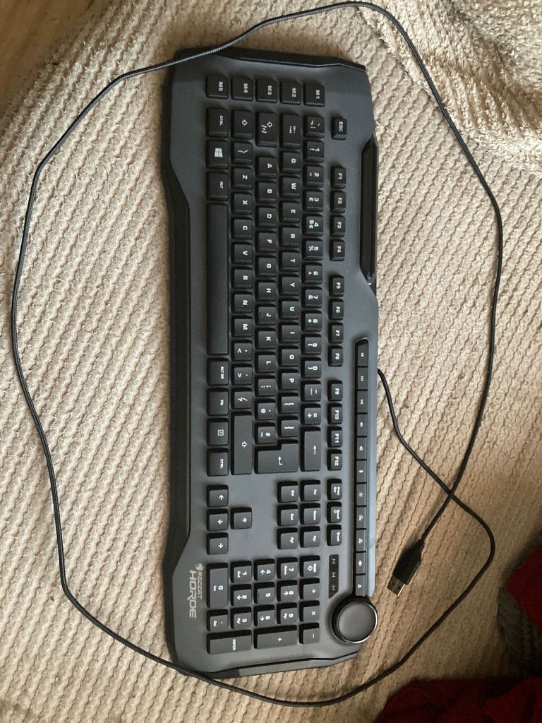 FINAL REDUCTION TO £5 - NOW REDUCED TO £10 - ROCCAT HORDE GAMING KEYBOARD USB