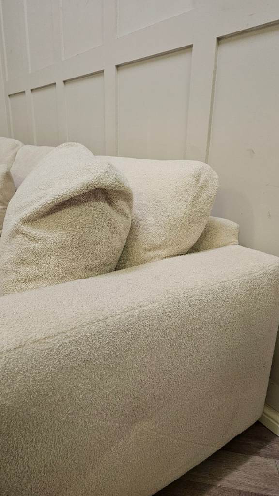 Oak Furniture Land Cream Corner Sofa (Delivery Available)