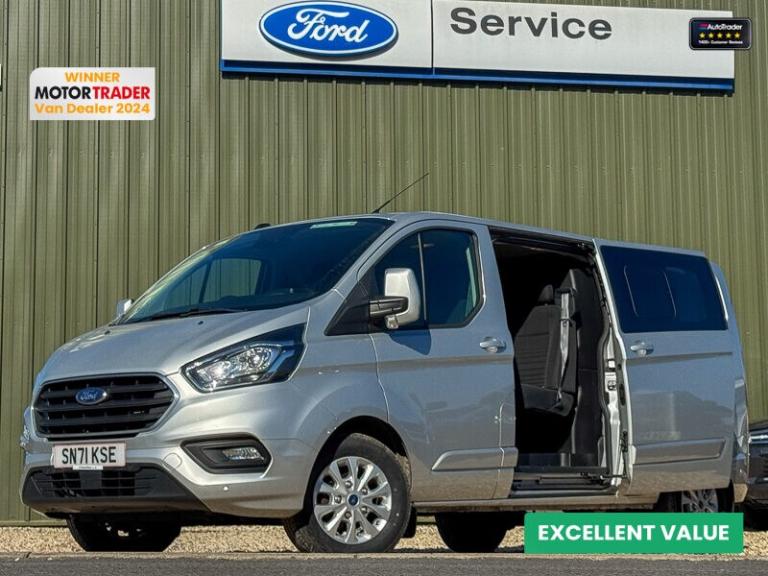 2021 Ford Transit Custom 2.0 EcoBlue 130ps Low Roof D/Cab Limited Van PANEL VAN DIESEL Manual