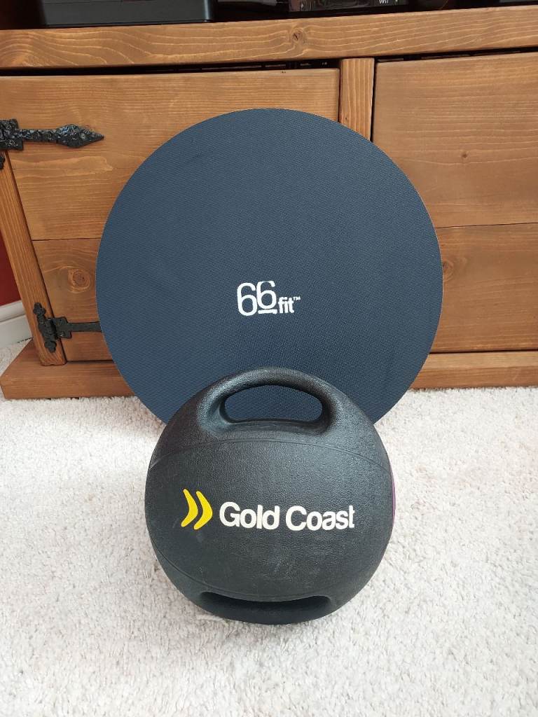 Gold Coast Medicine Ball & 66fit Balance Board – Good Condition