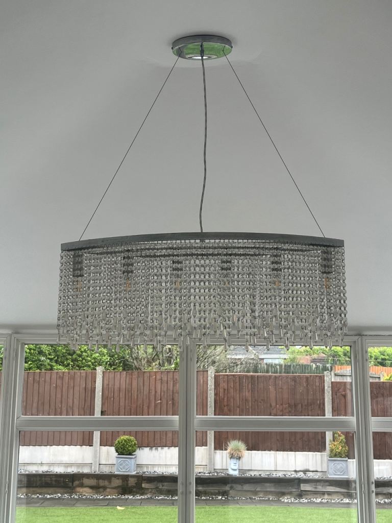 Marks and Spencer’s crystal chandelier 