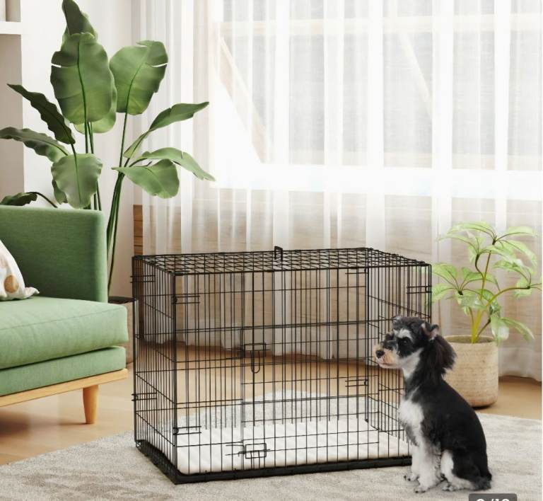 Pawhut foldable dog crate 
