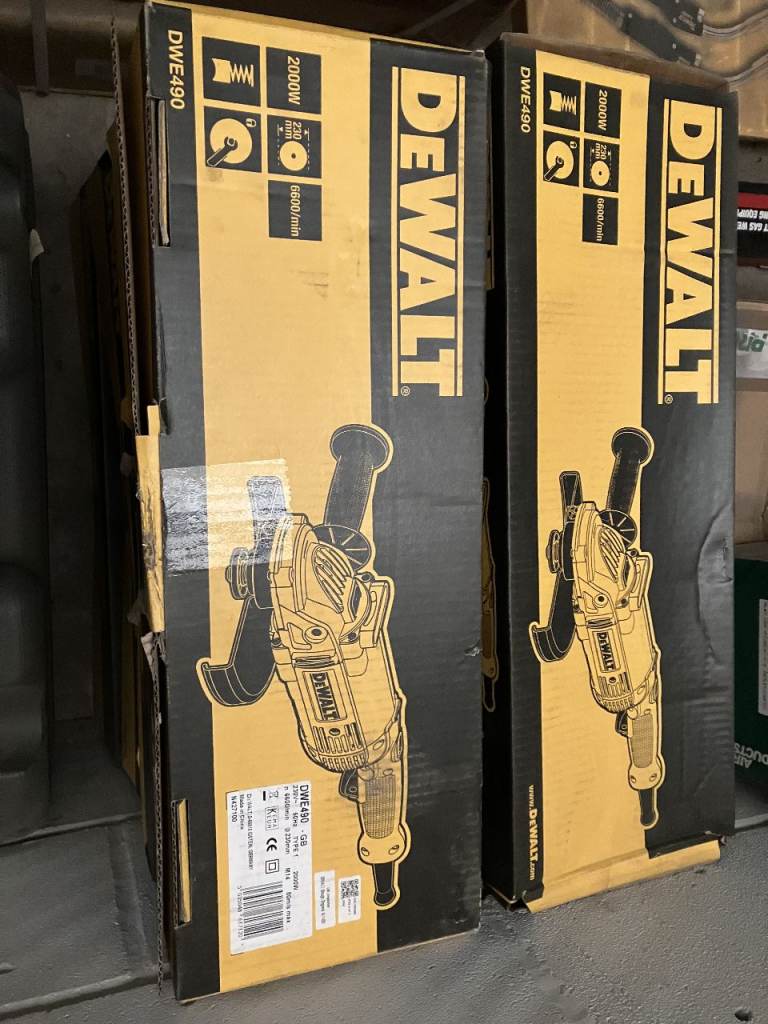 DEWALT DWE490-GB 2000W 9" Electric Angle Grinder 240V - NEW / BOXED