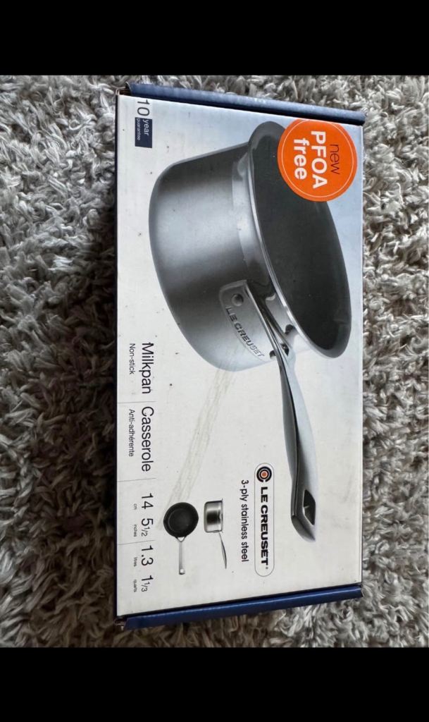 NEW Le Creuset Milkpan Casserole - 3-Ply Stainless Steel