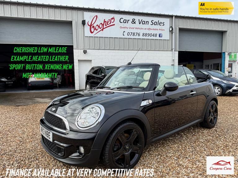 2013 MINI Convertible 1.6 Cooper S 2dr CONVERTIBLE Petrol Manual