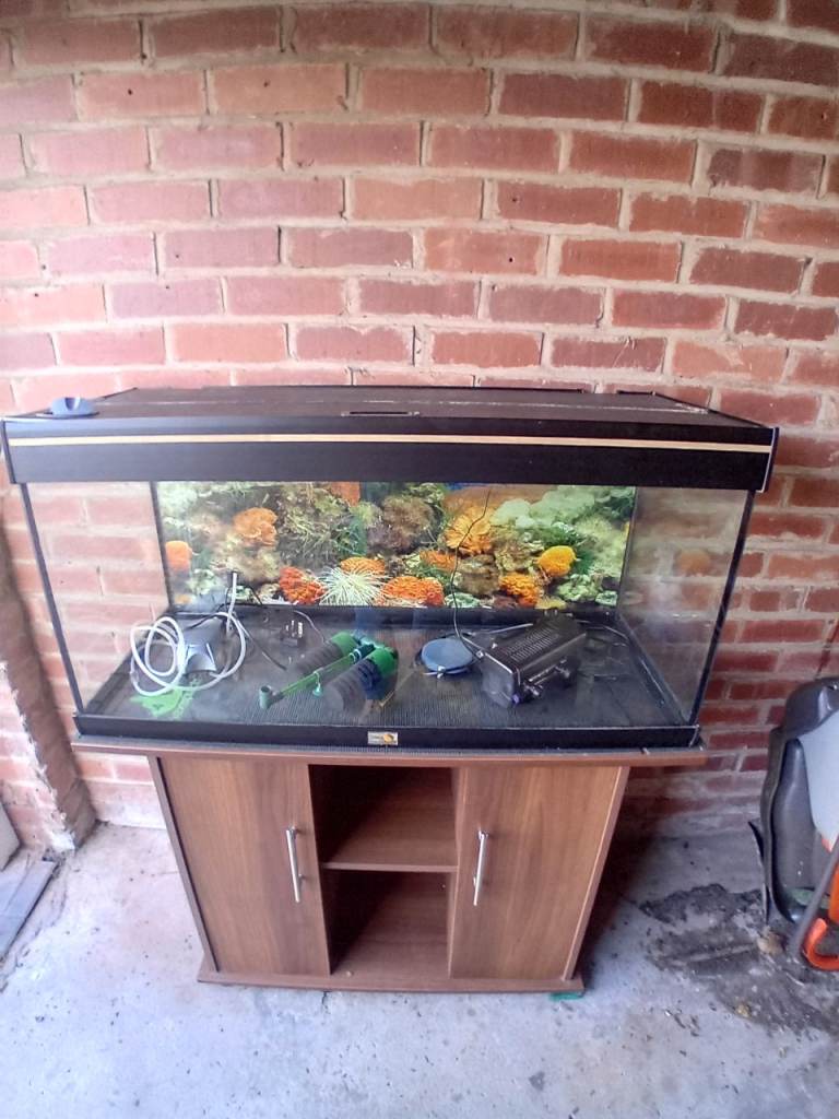 Fish Tank and Cabinet 