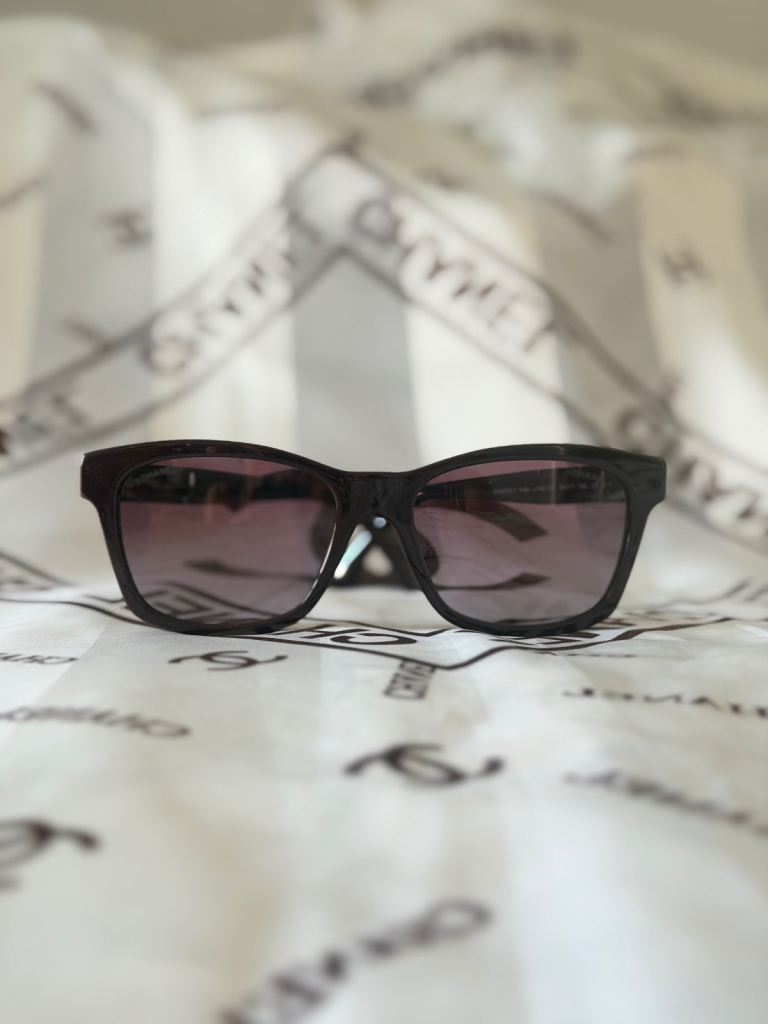 Chanel 5484 C.1461/S1 54□17 140 2NSunglasses Logo Plaques Dark Burgundy RRP £330