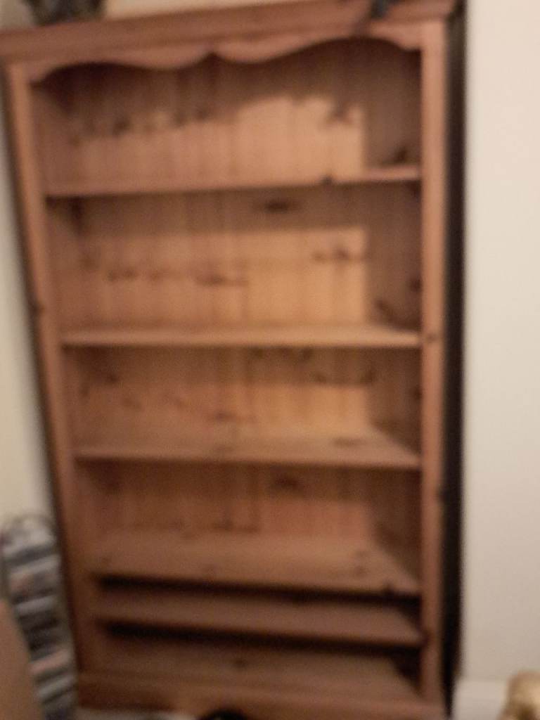 Wooden Bookcase - Brown, Good Condition