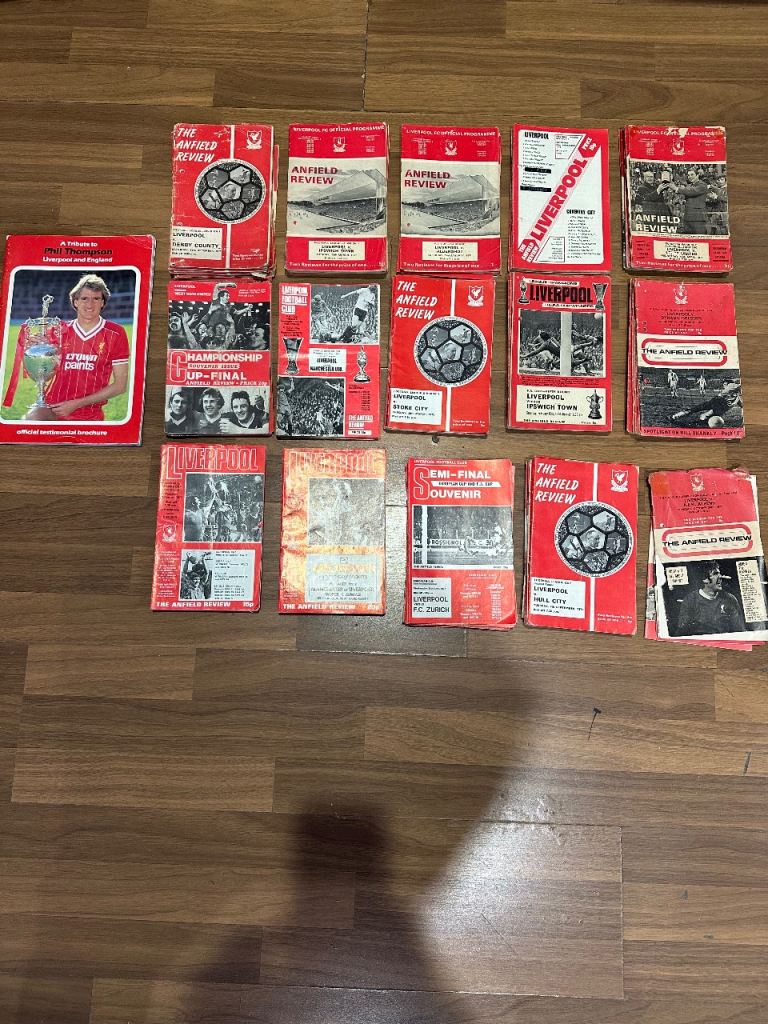 153 LFC 1970’s football programmes 