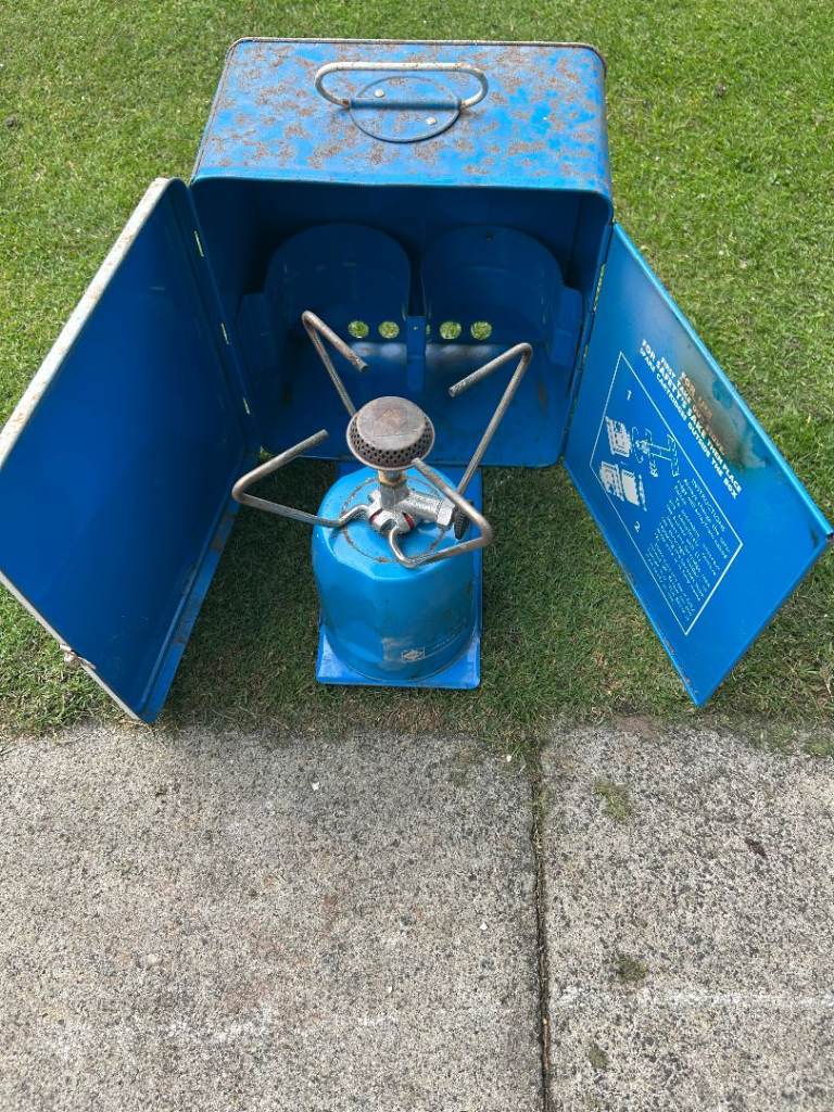 Camping Stove Cooker Gas Deluxe Super Bleuet