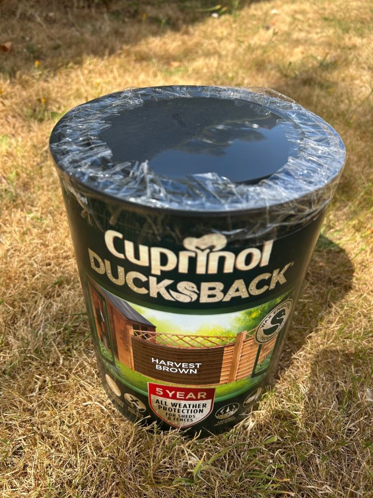 Cuprinol Ducksback 5L Harvest Brown - New, Sealed