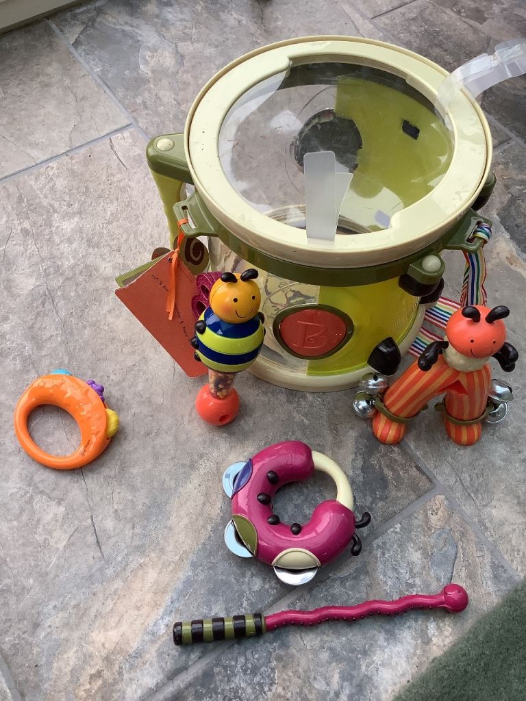 B.  Toys Parum Pum Pum Drum Set with Musical Instruments