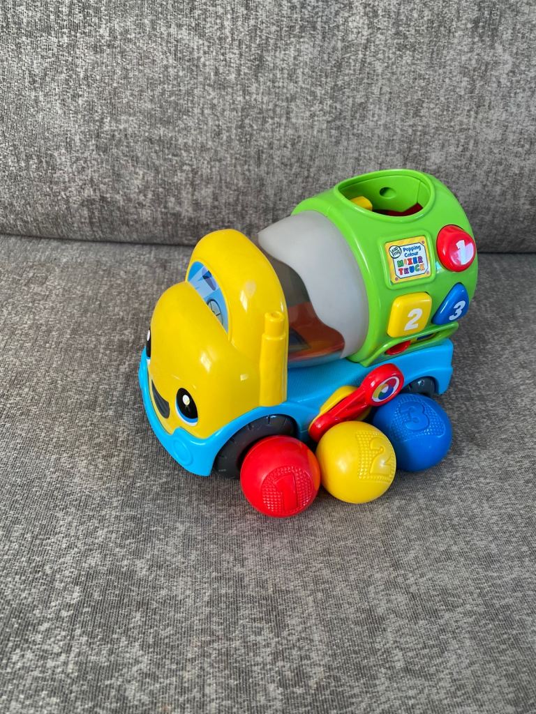 Leapfrog popping colour mixer truck