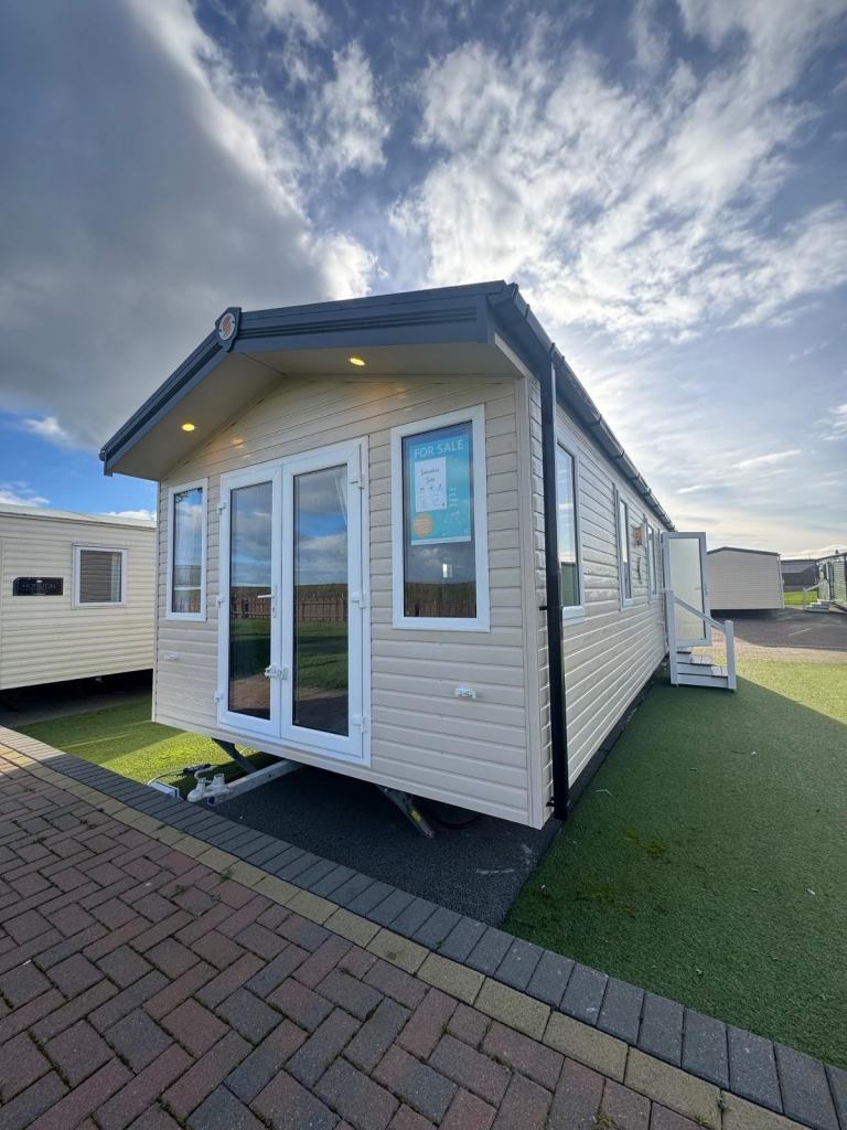 Brand new sited static caravan for sale | Patio doors | Rhyl Towyn Prestatyn