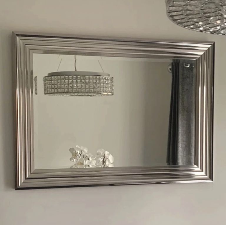 Wayfair Large Chrome Mirror RRP £115