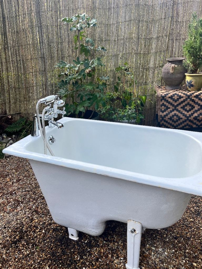🛁 Antique French Cast Iron Sitz Bath Tub