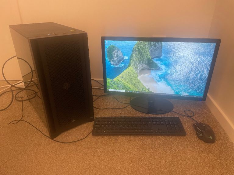 Gaming PC Set – GTX 1070 / 16GB RAM / SSD / Monitor Included