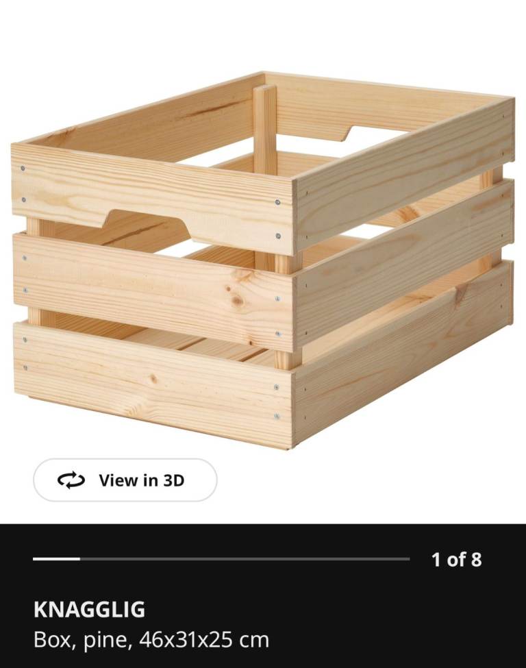 Pine storage boxes 