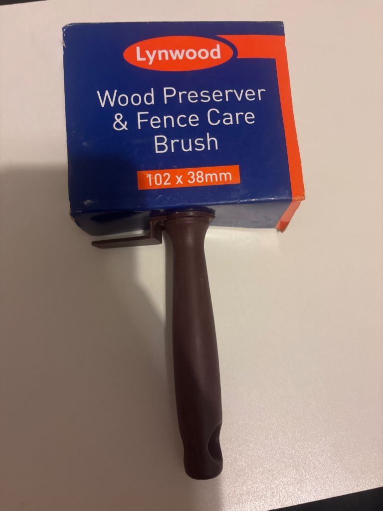 7 lynwood Wood Preserver & Fence Care Brush 102 x 38mm - New