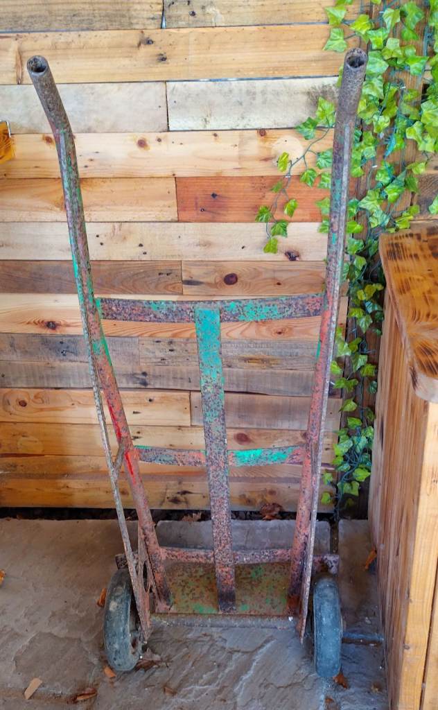 Sack Truck Trolley Heavy Duty Wheels Tyre Truck Easy Transportation For Heavy Goods Old Rustic