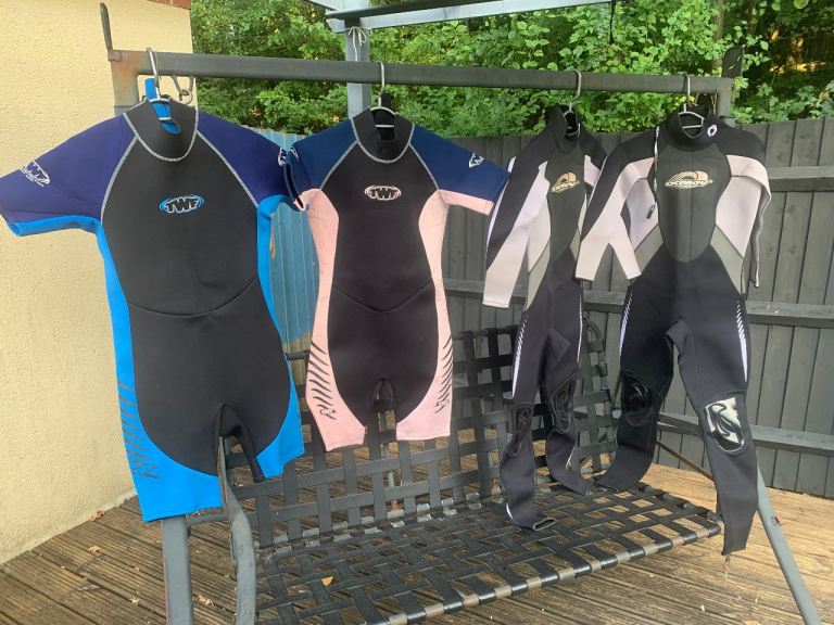 Wetsuits for Adults and Kids – Good Condition
