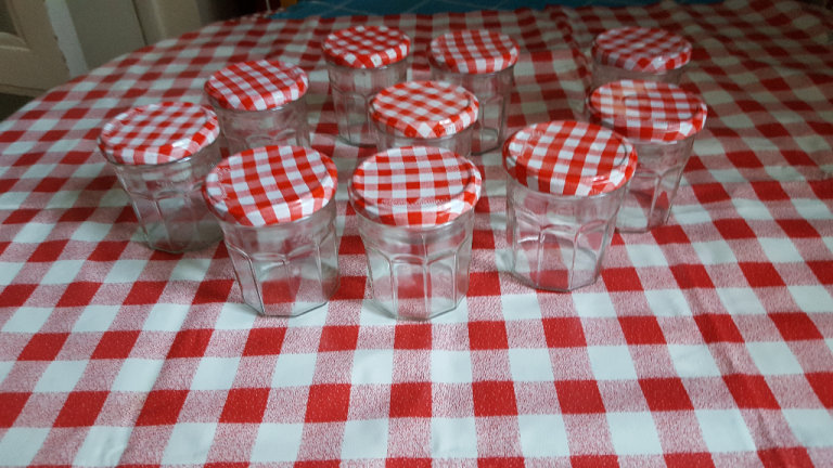 Empty Glass Jars Bonne Maman