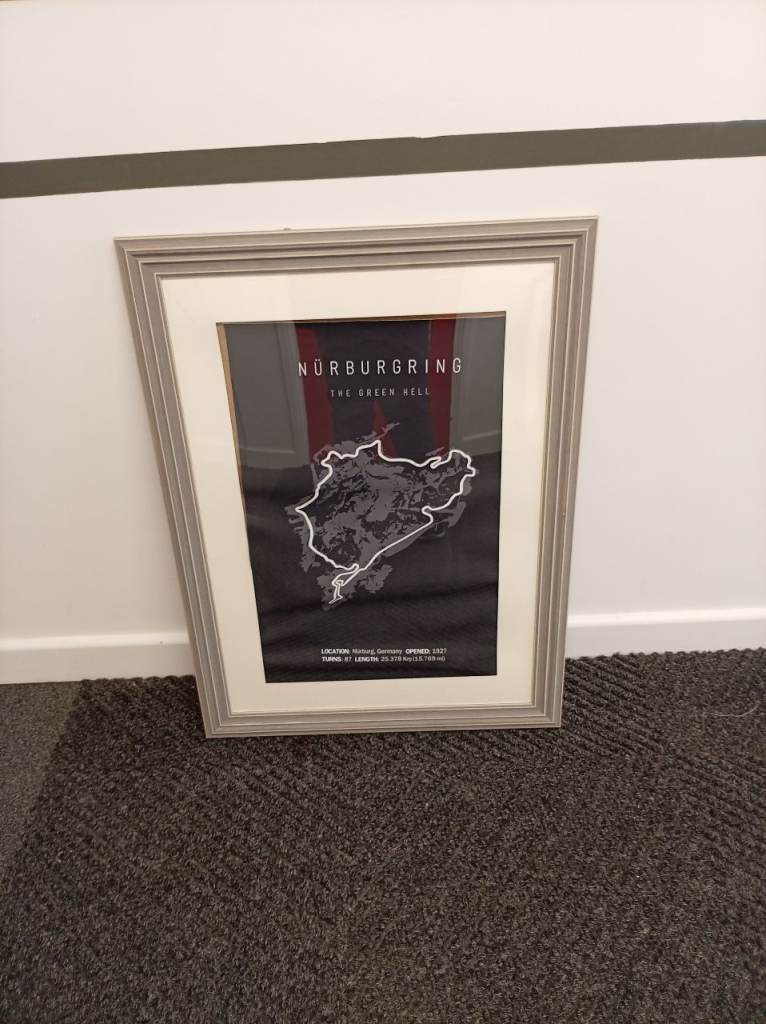 Canvas Printed Nürburgring Circuit F1 Poster German Grand Prix Wall Art 🇩🇪