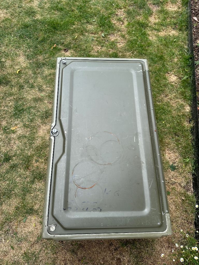 British Army / NATO Green Storage Box with Dividers