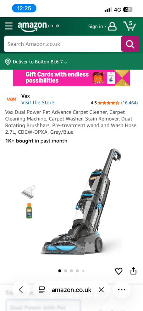 Carpet cleaner 