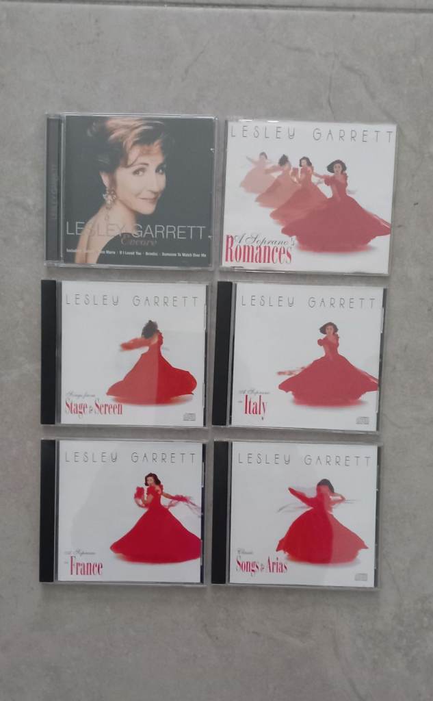 6 Lesley Garrett Cds. 50p each. 