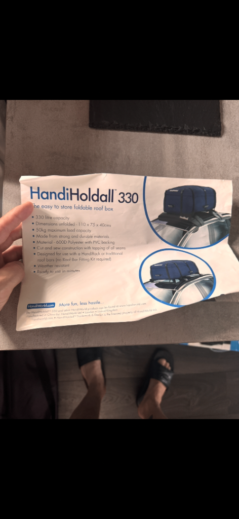 HandiHoldall 330L Roof Bag - Blue, RRP £95+