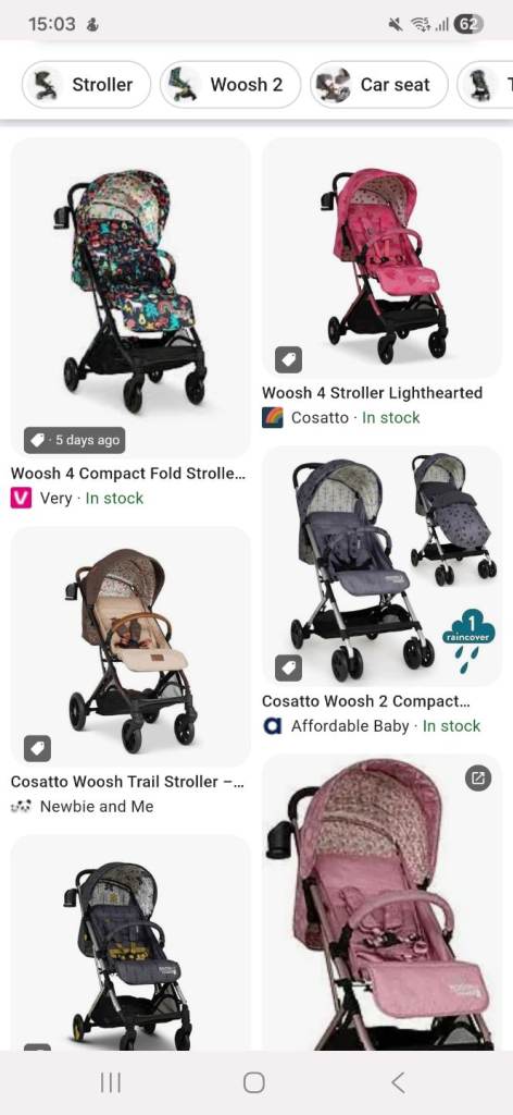 Wanted Cosatto woosh pushchair 
