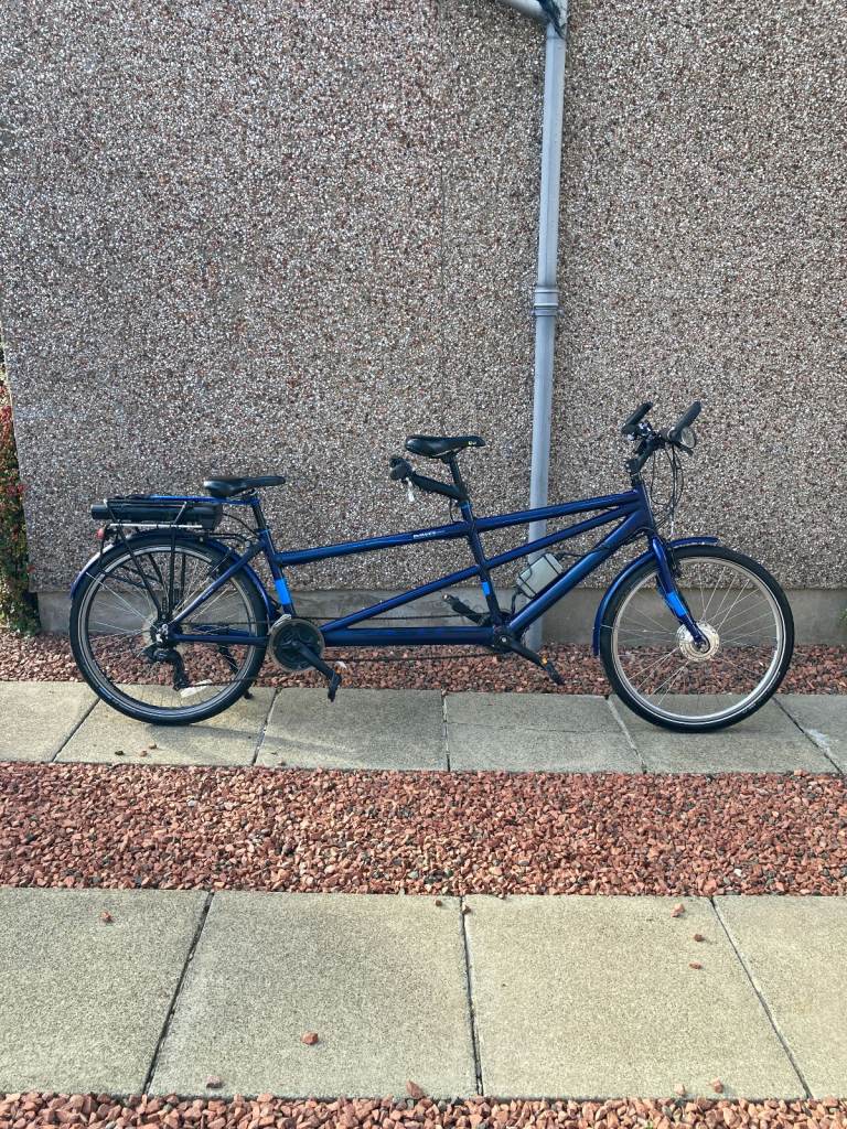 image for E-bike Tandem, Dawes Combi 19"/16" with electric front wheel motor conversion.