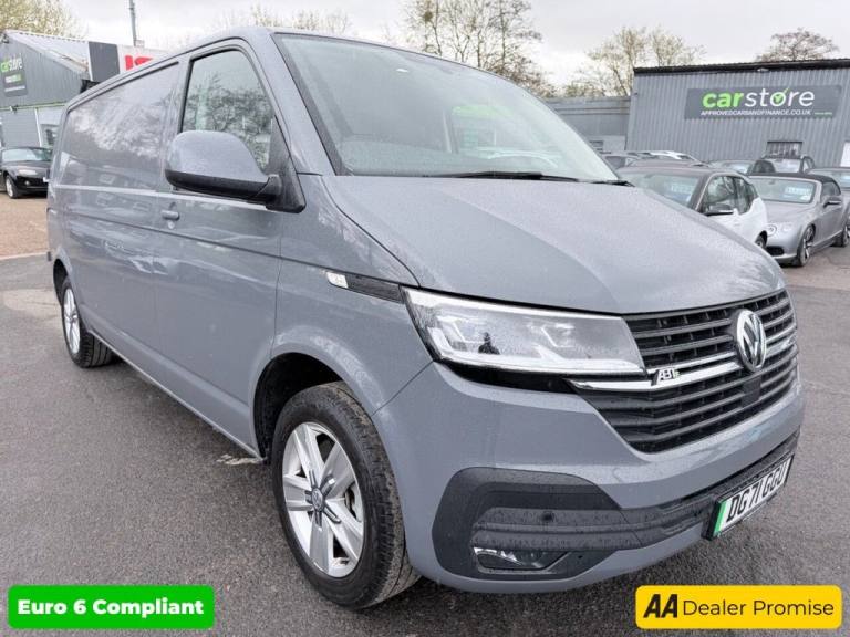 2021 Volkswagen Transporter Grey E 110 37.3kWh electric panel van, 10,600 miles, Automatic, A/C, ...