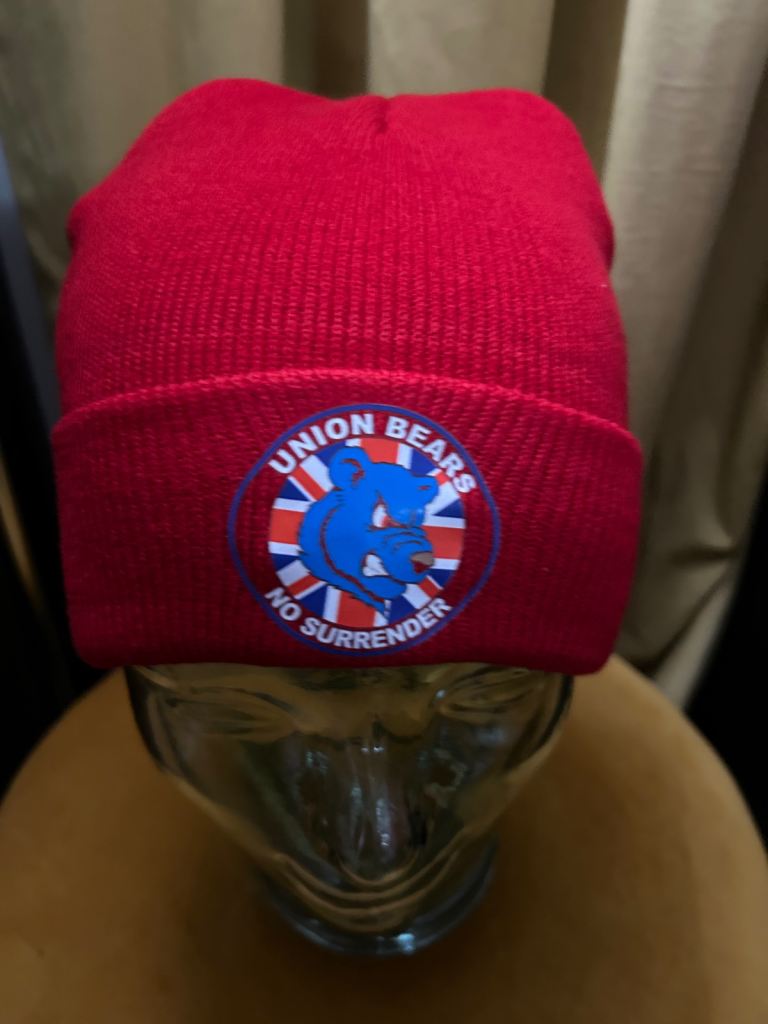Union bears red beanie hat brand new