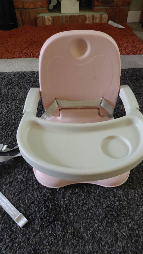 Pink Baby Booster Seat with Tray – Good Condition