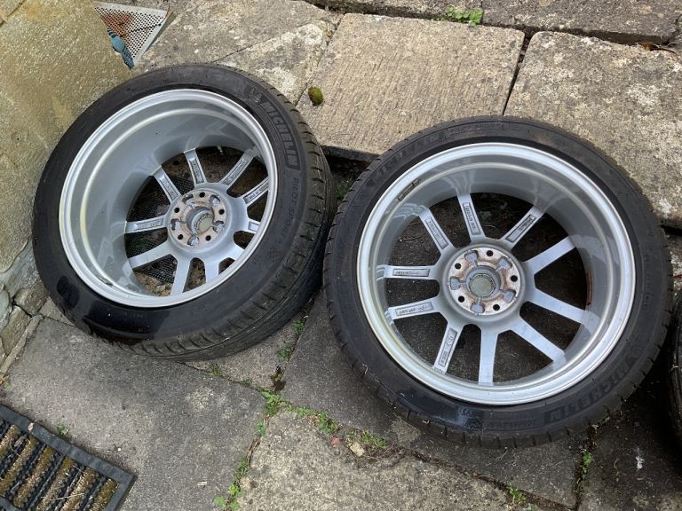 Two 205/45ZR17 Michelin Pilot Sport 4 tires with 6.5mm