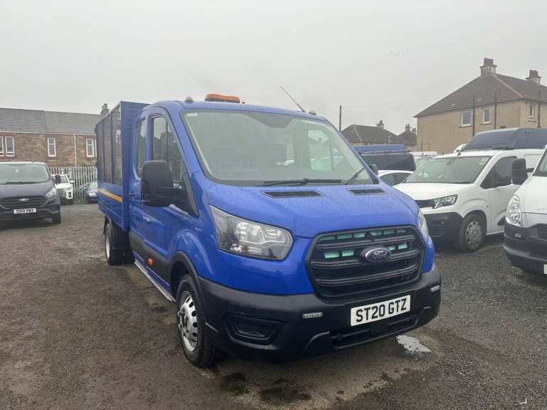 2020 Ford Transit 2.0 EcoBlue 130ps Double Cab CAGED TIPPER WITH BIN LIFT CHASSIS CAB Diesel Manual