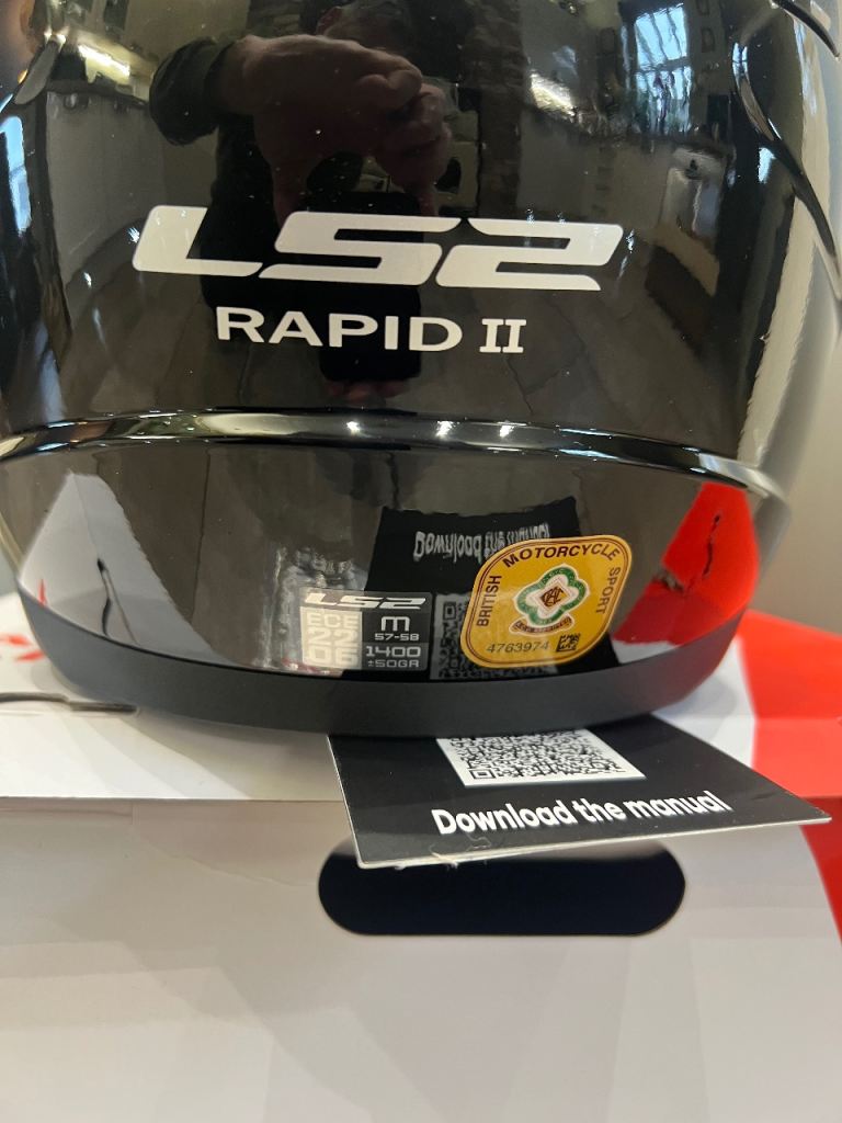 🏍️ LS2 FF353 Rapid II Road Touring Helmet - Black  size M 