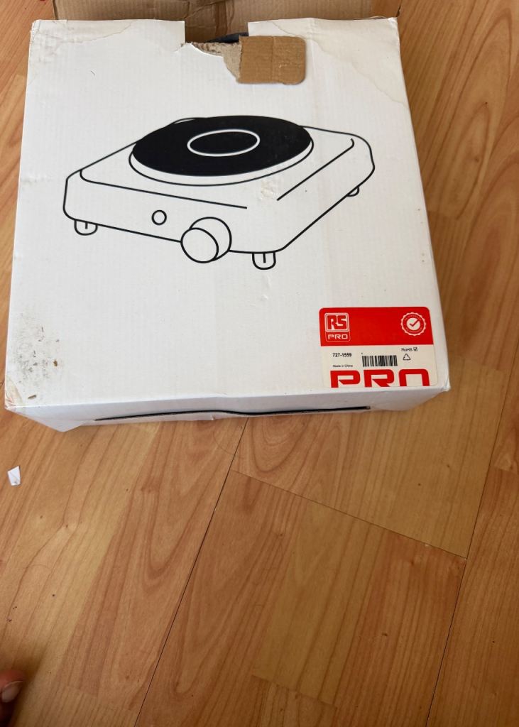 RS PRO Single Electric Hot Plate – New in Box