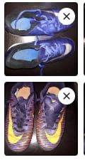 2 lots Football boots  boys size UK4 & UK5 £4 or both £7