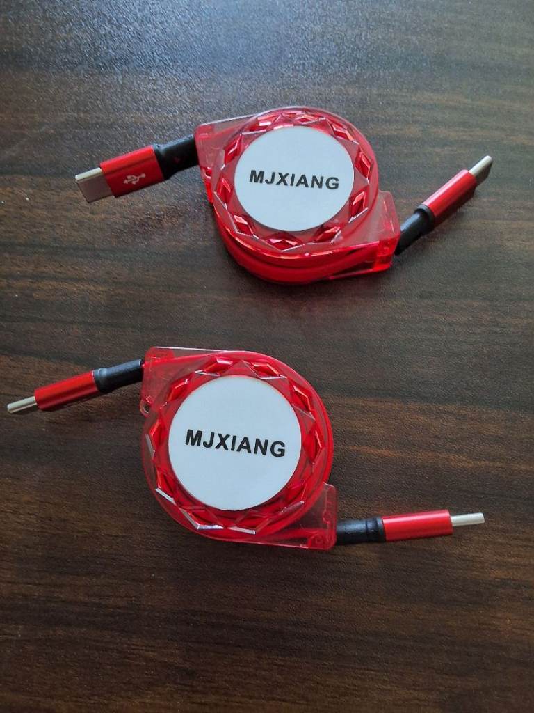 MJXIANG Retractable USB-C to type -C, brand new.  £4.00