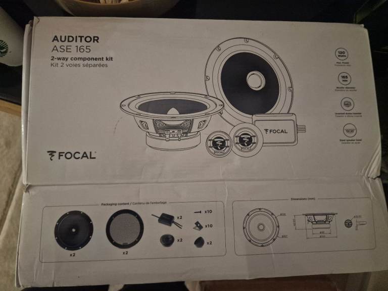 NEW FOCAL AUDITOR ASE 165 COMPONENT SPEAKERS