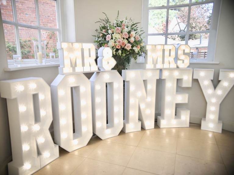 LARGE LED LETTERS & NUMBERS HIRE, UK WIDE