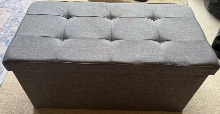 Ottoman storage unit Grey