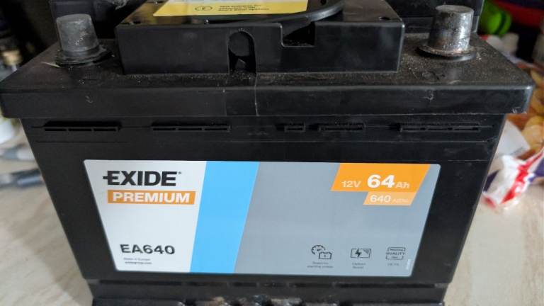 Van car battery used once for a few days