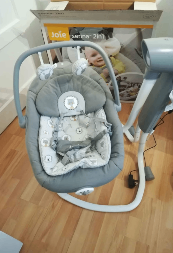Joie Serina 2in1 Baby Swing & Bouncer – Grey, Great Condition